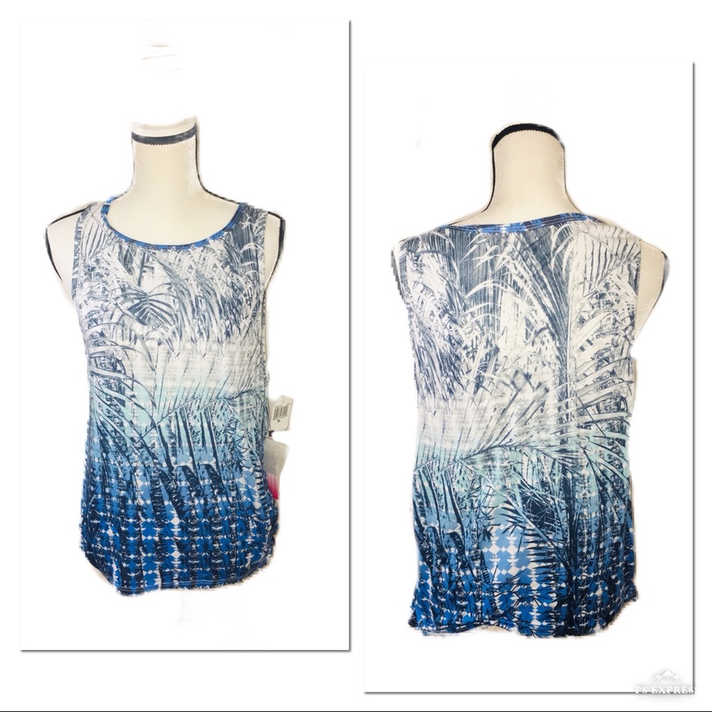 •❌•ATHLETA PINK LOTUS| NWT|Tropical Palm Tank• - Picture 2 of 8